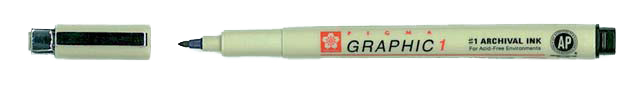 Tehnički flomaster SAKURA Pigma Graphic® Black – 1,0 mm