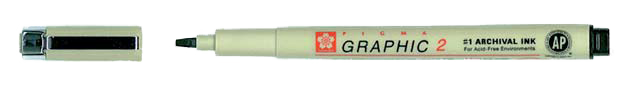 Tehnički flomaster SAKURA Pigma Graphic® Black - 2.0 mm