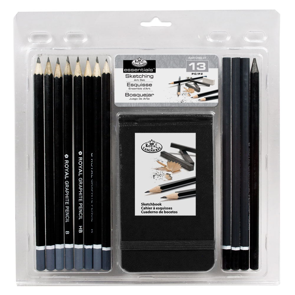 Royal Langnickel olovke za skiciranje sa sketchbookom – 13 kom