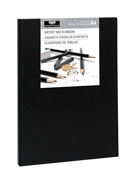Royal & Langnickel Black Sketchbook – A4, 80 listova