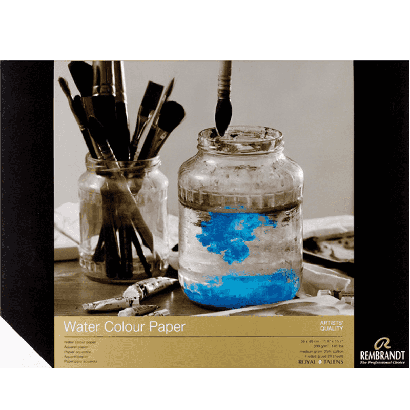 Blok za akvarelne boje Rembrandt 24x32cm, 300g, 20 listova, 25% cotton