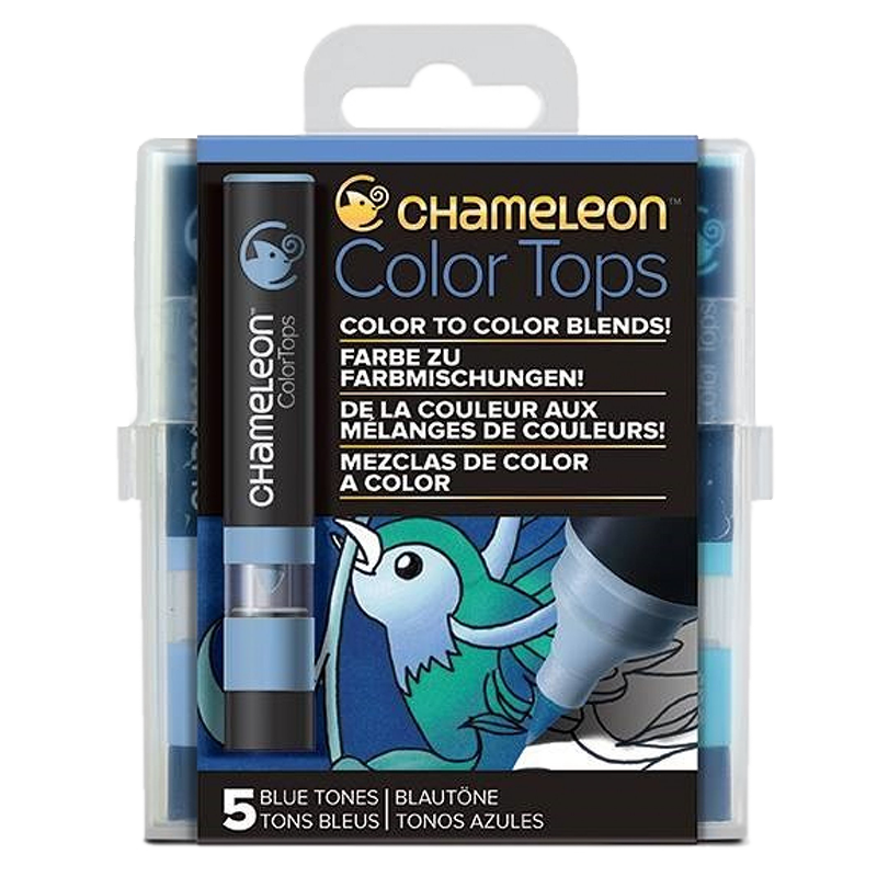 Chameleon Colour Tops Set od 5 kom - Blue