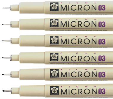 SAKURA Pigma Micron® tehnički flomaster - 0,35 mm