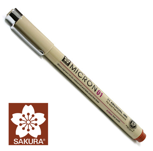 Tehnički flomaster SAKURA Pigma Micron® BROWN - razne veličine