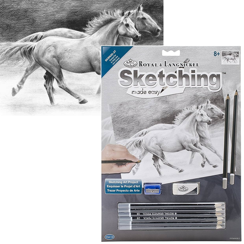Royal & Langnickel set za skiciranje s motivom - Konji