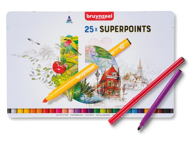Markeri Bruynzeel Superpoints – set od 25 kom