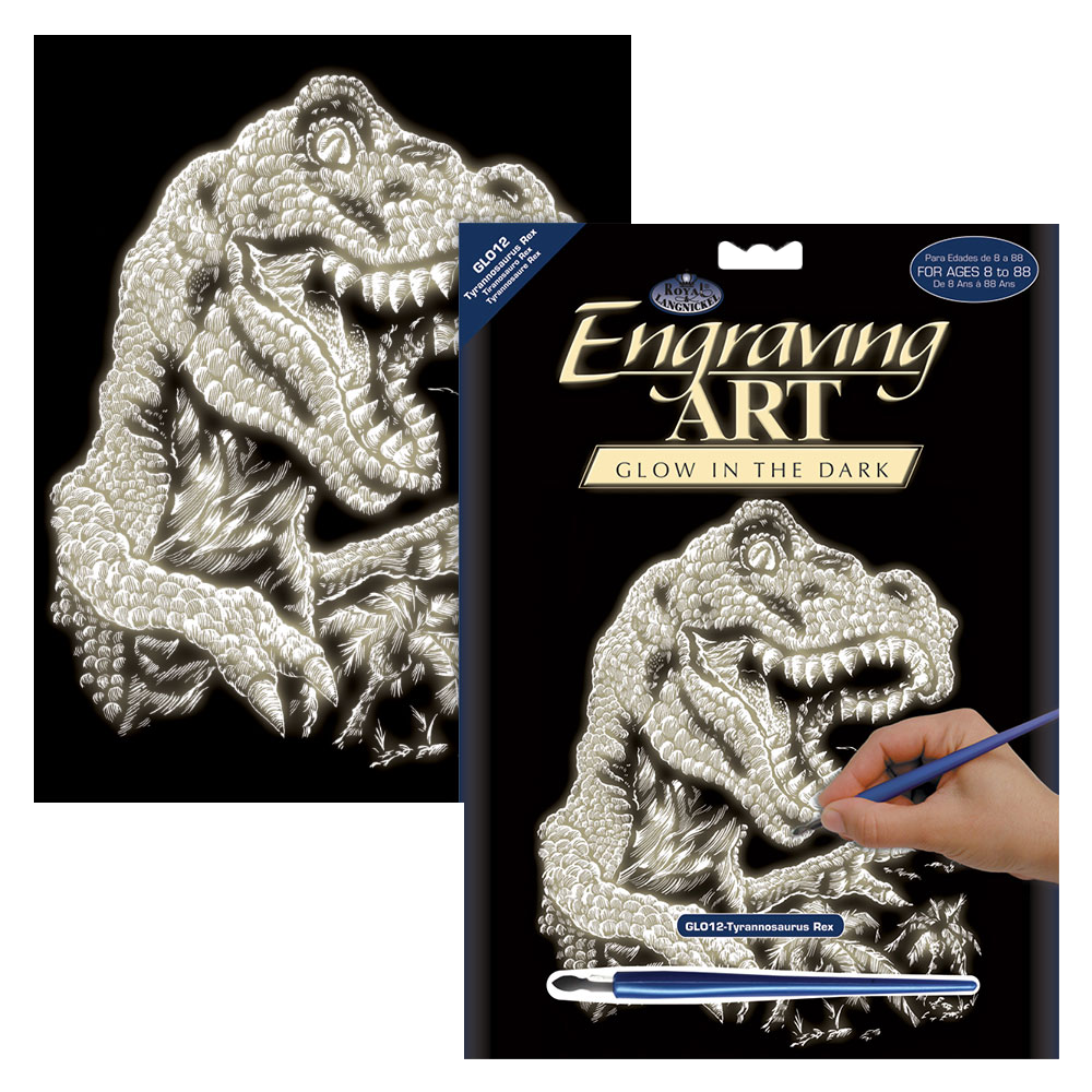 Slika strugalica svjetleća u mraku! - Tyrannosaurus Rex