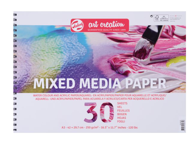 Blok Art Creation Mixed Media A3, 250g, 30 listova