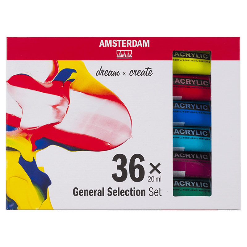 Akril boje Amsterdam - set 36 x 20 ml - General selection