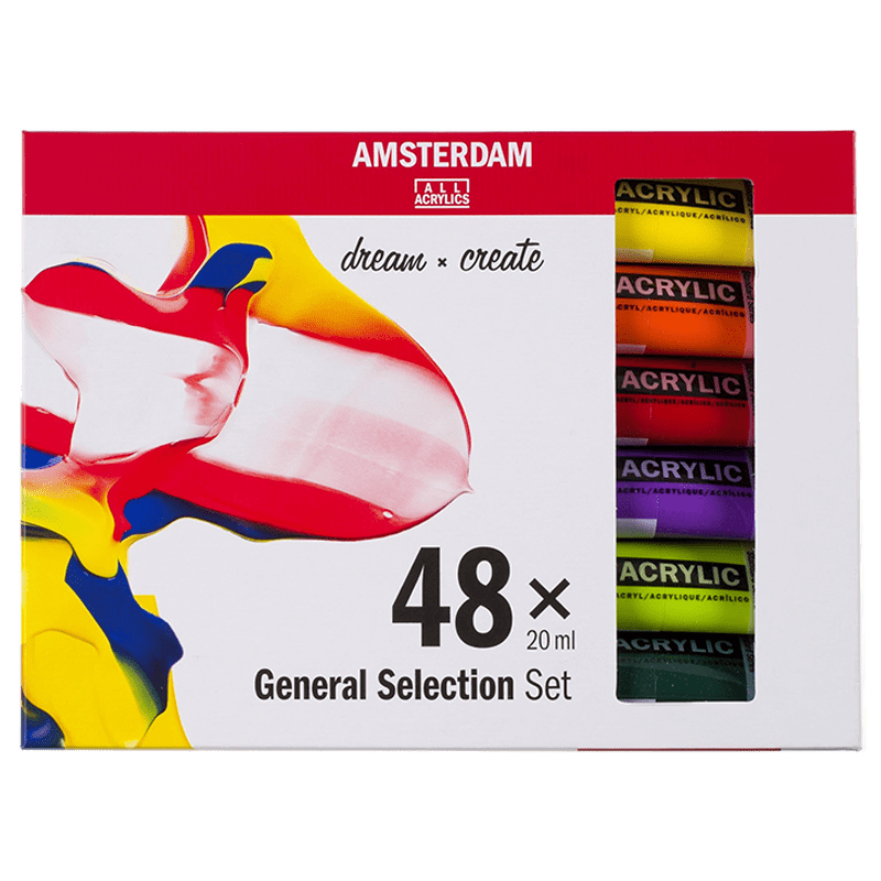 Akril boje Amsterdam - set 48 x 20 ml - General selection