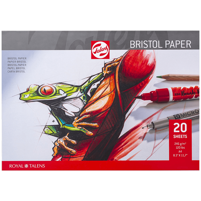 Talens Bristol papir A4, 246 g - 20 listova