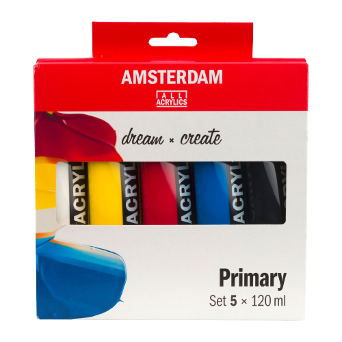 Akril boje Amsterdam Standard 120 ml - 5kom - Primary set