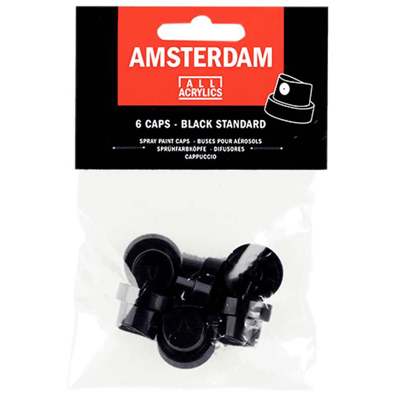 AMSTERDAM Spray Paint – rezervni raspršivači 6 kom