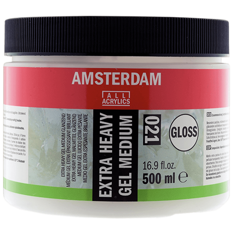 Amsterdam extra gusti gul medij sjajni za akril 021 - 500 ml