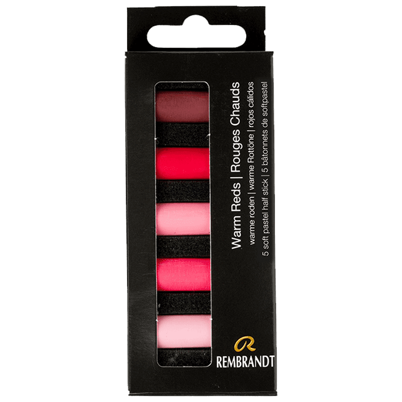 Suhe pastele REMBRANDT - Warm Reds - set od 5 napola pastela