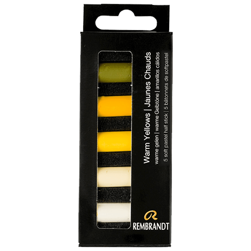 Suhe pastele REMBRANDT - Warm Yellows - set od 5 napola pastela