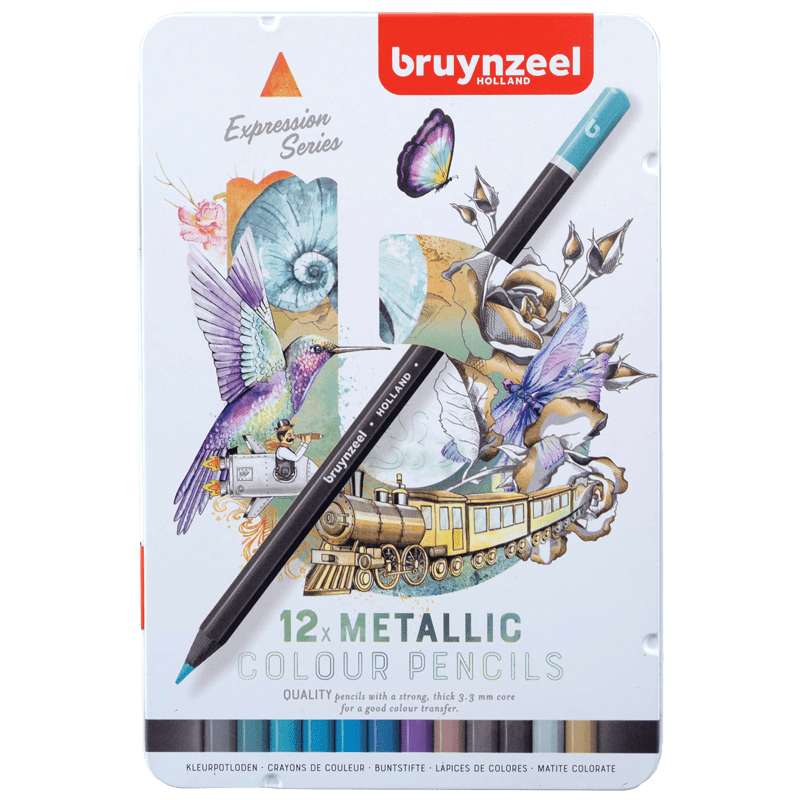 Bruynzeel Expression set olovke u boji - Metallic - 12 kom.