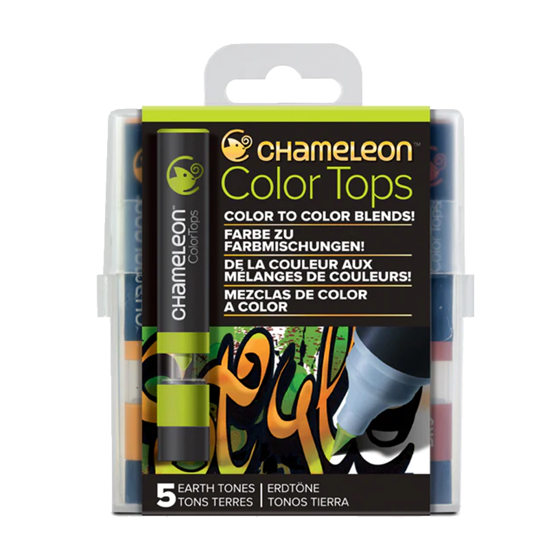 Chameleon Colour Tops Set od 5 kom - Earth