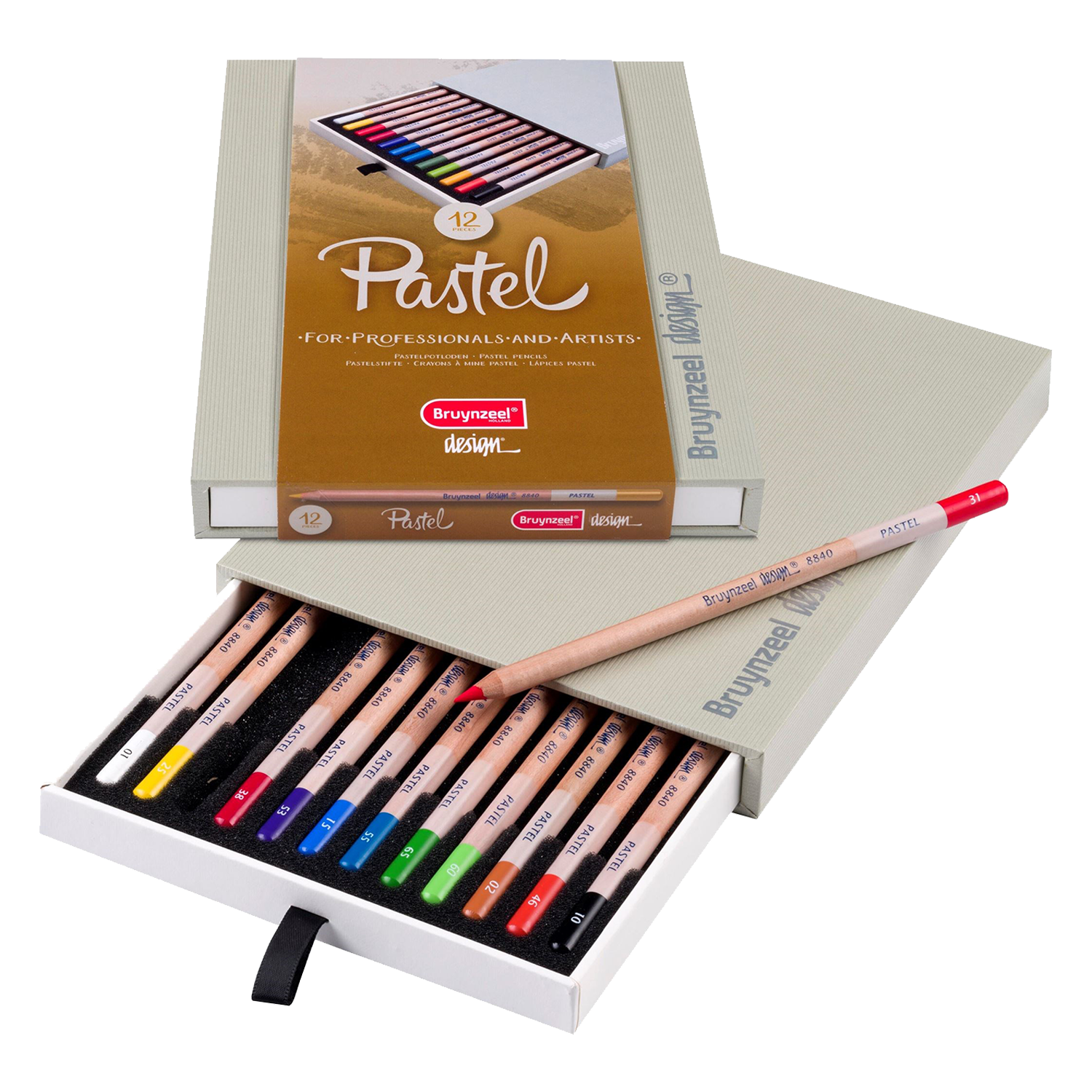 Bruynzeel Design pastelne olovke u kutiji od 12 boja