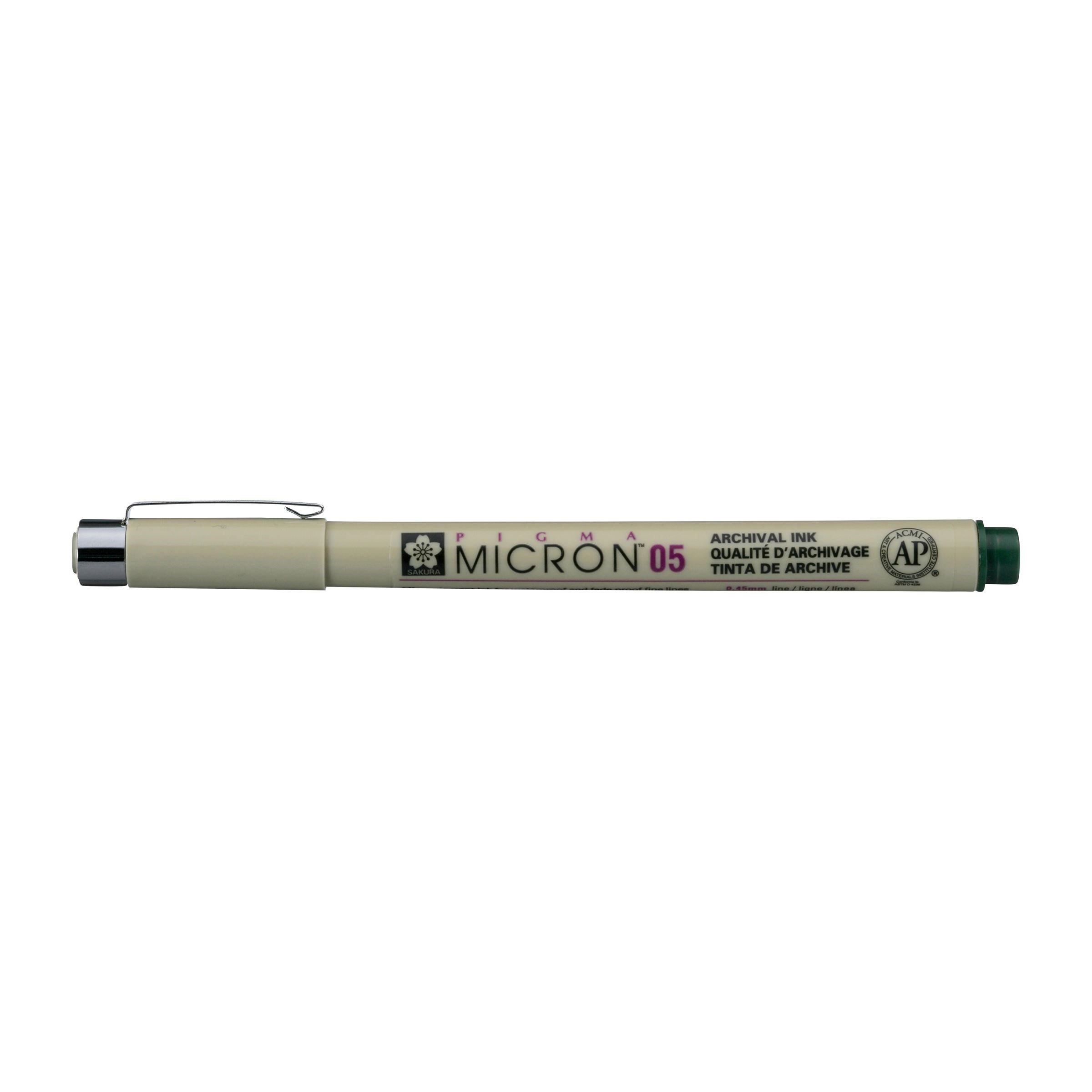 Tehnički flomaster SAKURA Pigma Micron® HUNTER GREEN - razne veličine