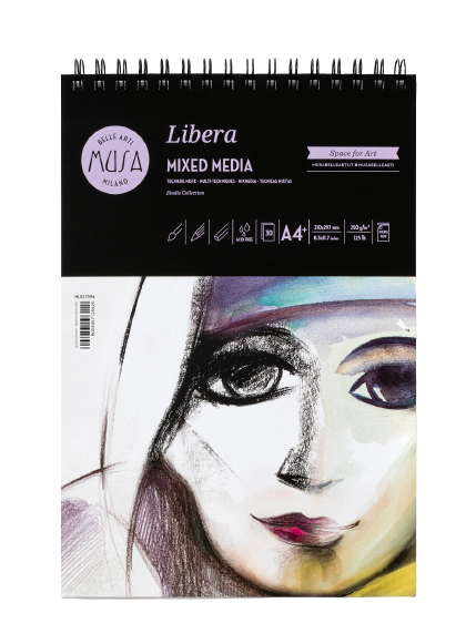 Papir Mix Media MUSA Libera 30 listova/250g - razne veličine