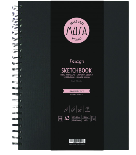 Sketchbook MUSA Imago 100 listova/105g - razne veličine