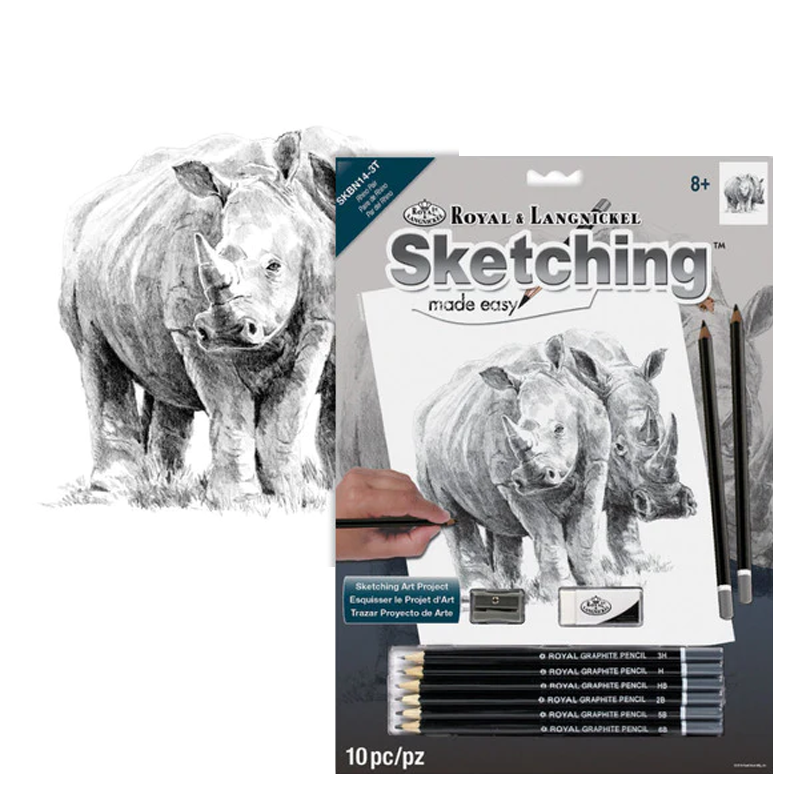 Royal & Langnickel set za skiciranje s motivom - Par nosoroga