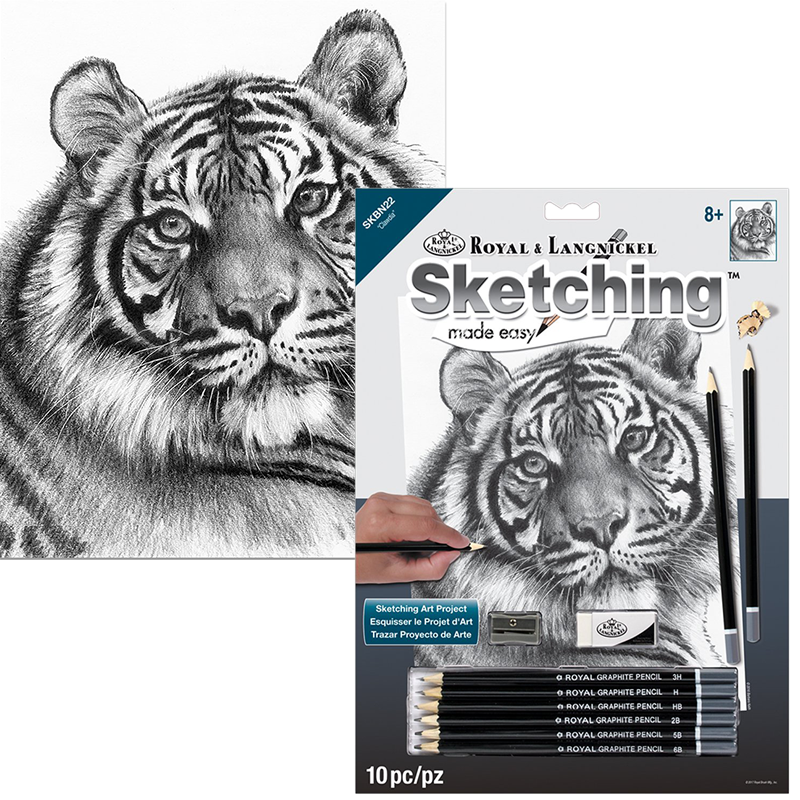Royal & Langnickel set za skiciranje s motivom - Tigar