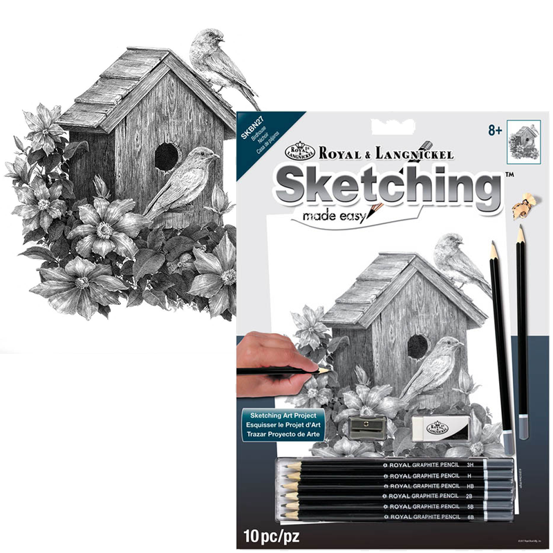 Royal & Langnickel set za skiciranje s motivom - Kućica za ptice