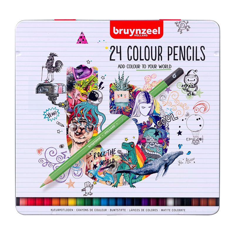 Bruynzeel olovke u boji u limenci 24 kom