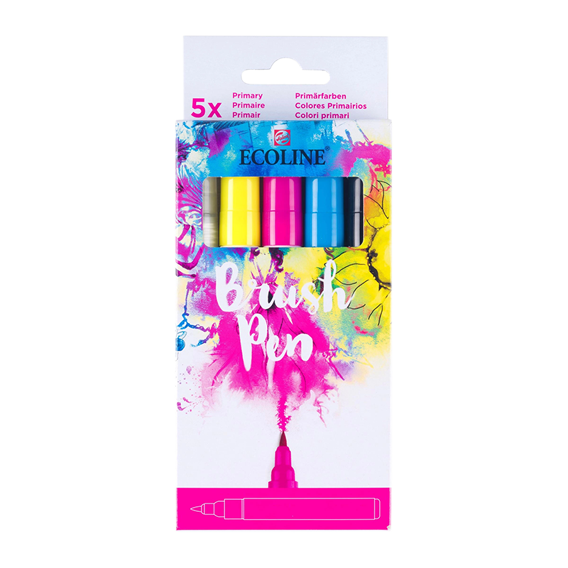 Ecoline Brush Pen set Primary - 5 boja