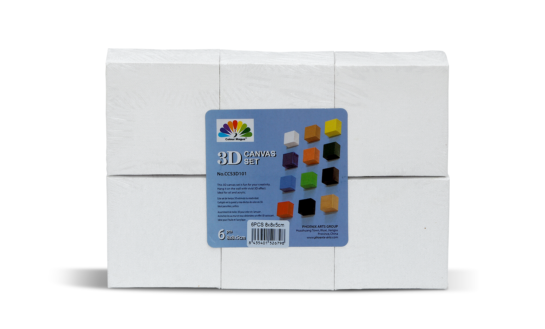 PHOENIX Mini set platna na 3D okviru - 6 kom