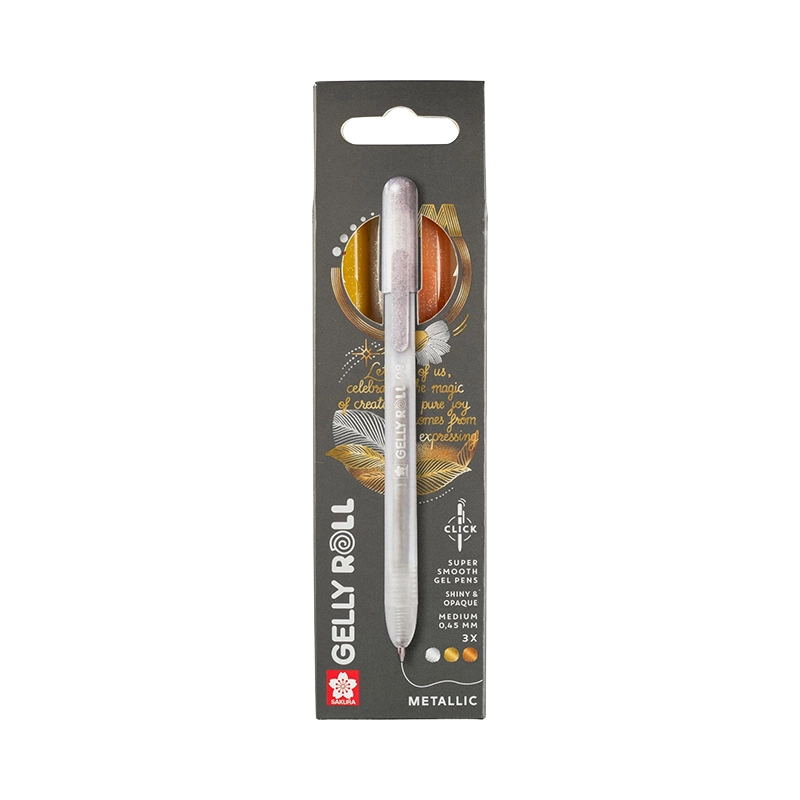 Sakura Gelly Roll Metallic set gel olovaka 3 kom – Gold-Silver-Copper