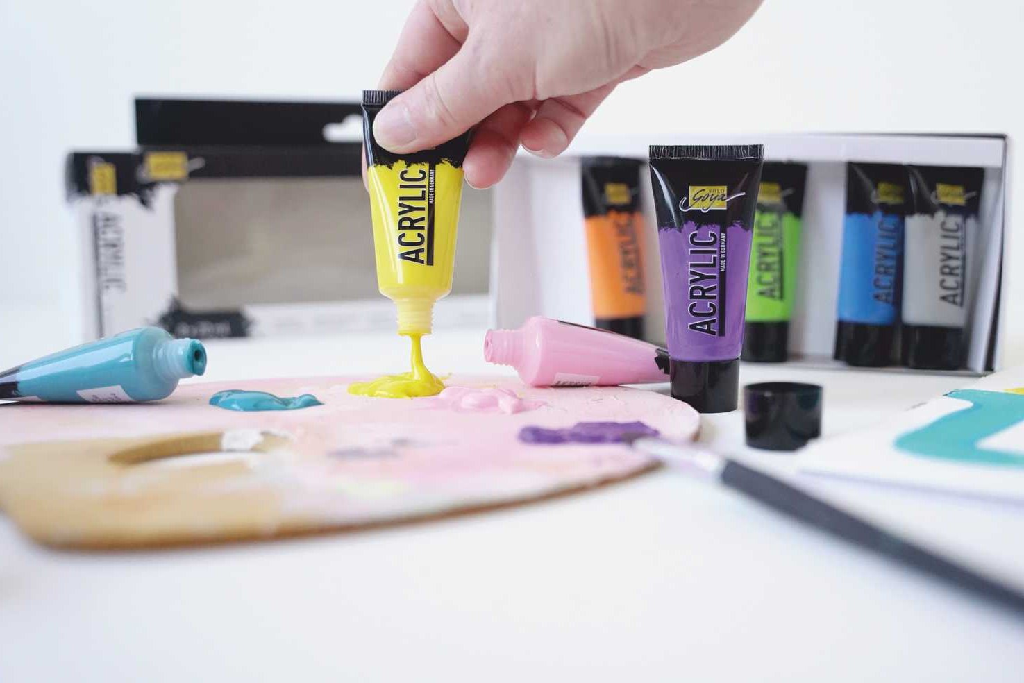 KREUL SOLO GOYA komplet akrilnih barv 8 x 20 ml - MIXED COLORS